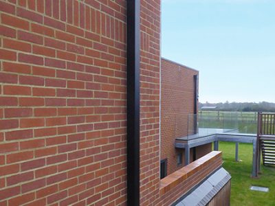 Aluminium square downpipe